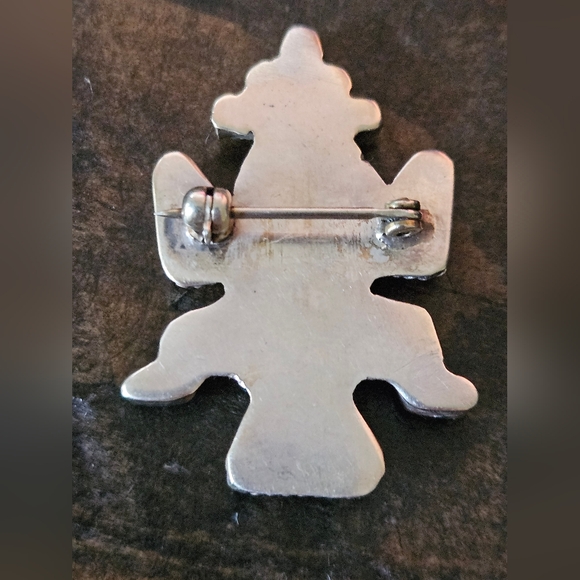 Vintage Navajo Knifewing Inlay Brooch - Picture 2 of 6